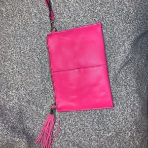 Bright Pink Wristlet